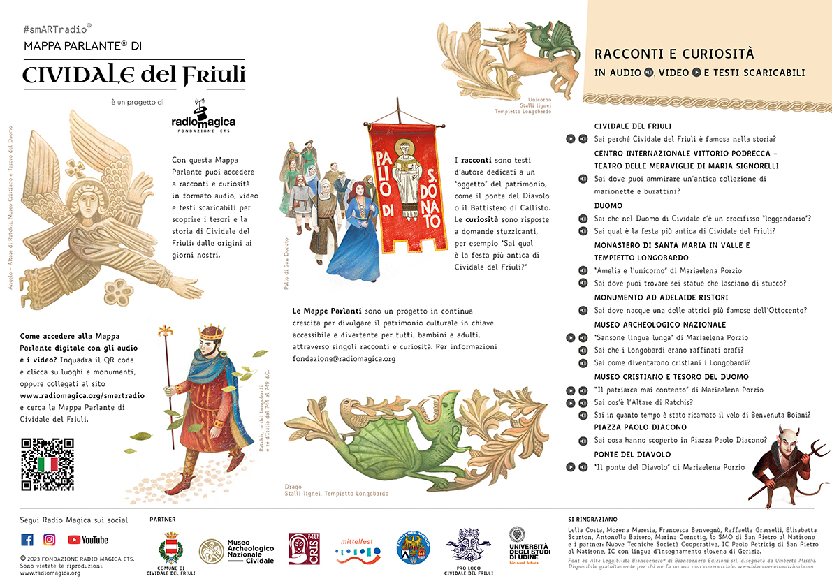 Mappa Parlante di Cividale del Friuli - retro